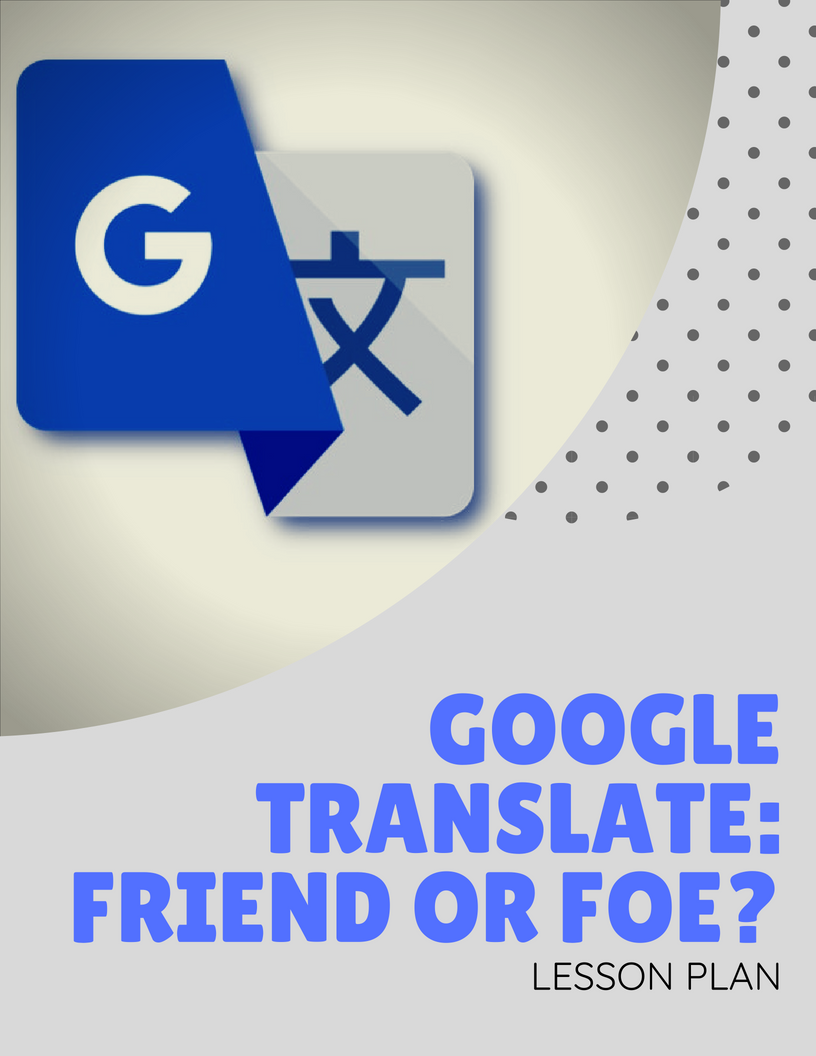 Google Translate Lesson Plan Cover